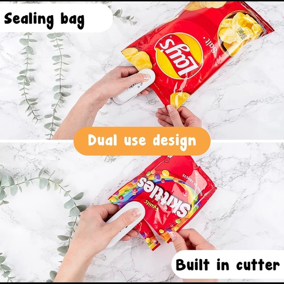 🖌 NIB 2-in-1 Mini Bag Sealer, Batteries Included 🖌 - Picture 6 of 8